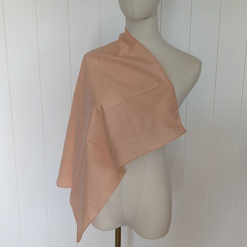 Vintage Mr. Emperor Scarf - Peach - Made in Italy - Polyester  - 25" x 25"